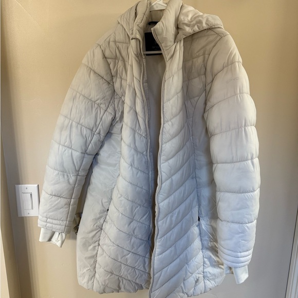 Spyder Women's Light Gray Puffer Coat - Picture 1 of 2